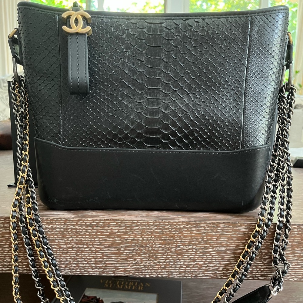 Chanel 18 C Gabrielle Bag in Python